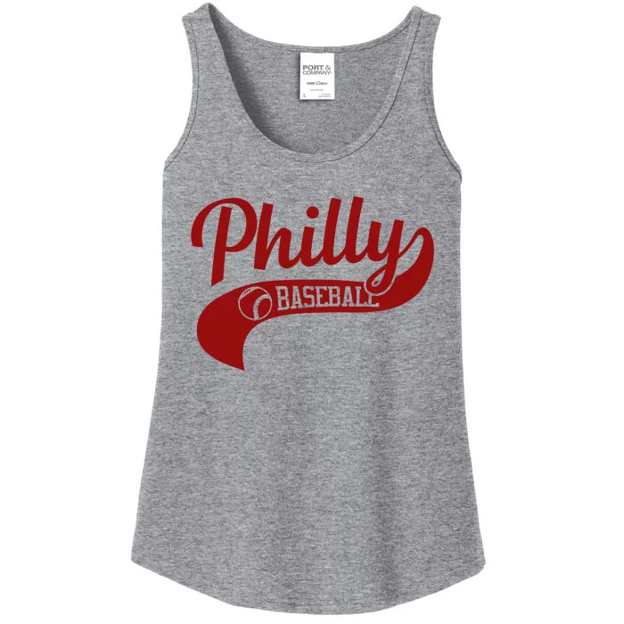 Philly Baseball Player Ladies Essential Tank