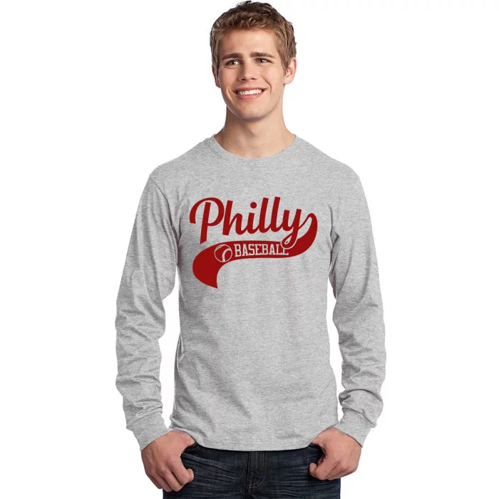 Philly Baseball Player Tall Long Sleeve T-Shirt