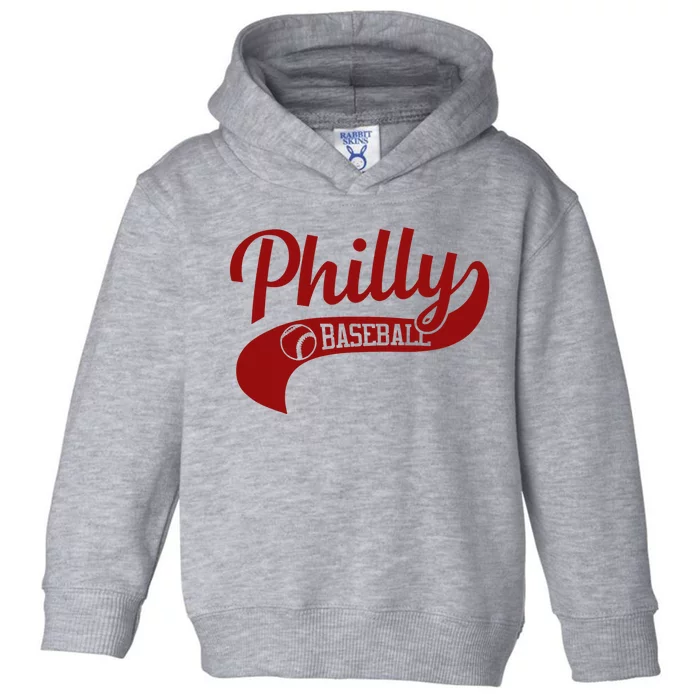 Philly Baseball Player Toddler Hoodie