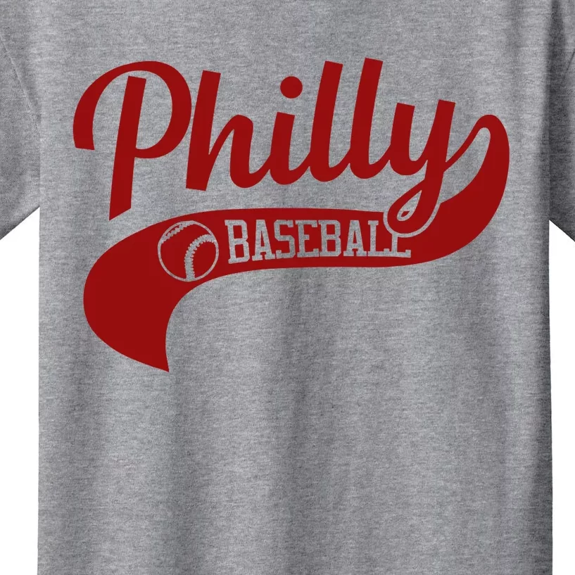 Philly Baseball Player Kids T-Shirt