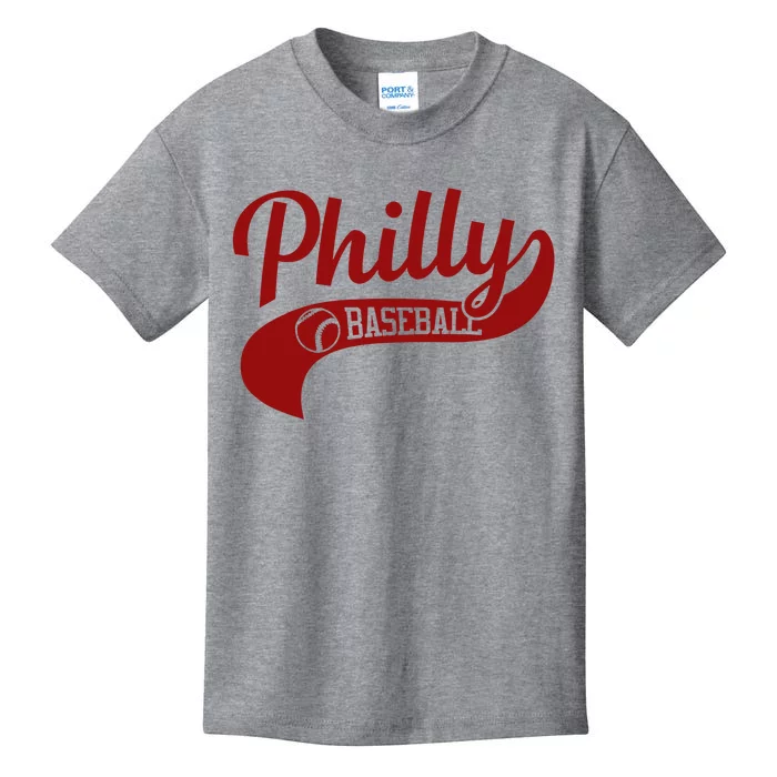 Philly Baseball Player Kids T-Shirt