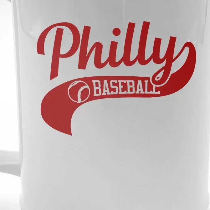 Philly Baseball Player Front & Back Beer Stein