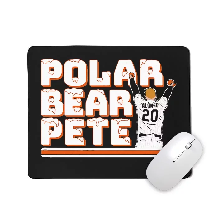 Polar Bear Pete New York Baseball Mousepad