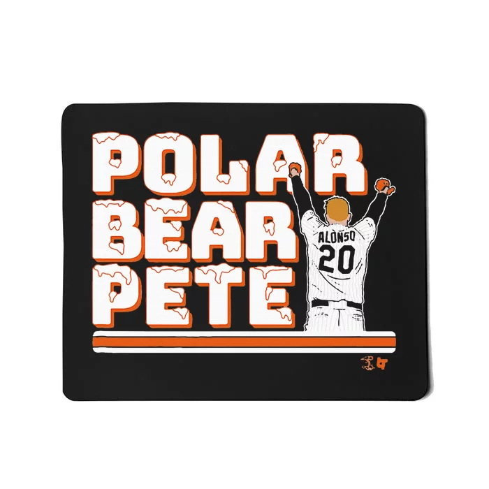 Polar Bear Pete New York Baseball Mousepad