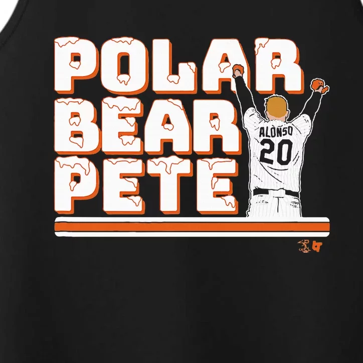 Polar Bear Pete New York Baseball Performance Tank