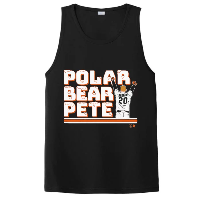 Polar Bear Pete New York Baseball Performance Tank