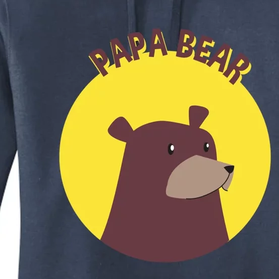 Papa Bear Protective Loving Strong Caring Warm Daddy Gift Women's Pullover Hoodie