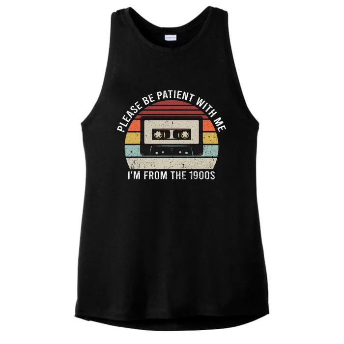 Please Be Patient With Me IM From The 1900s Vintage Ladies Tri-Blend Wicking Tank