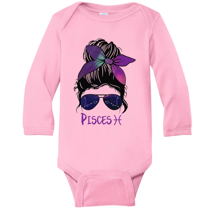 Pisces Birthday Pisces woman Zodiac Constellation Baby Long Sleeve Bodysuit