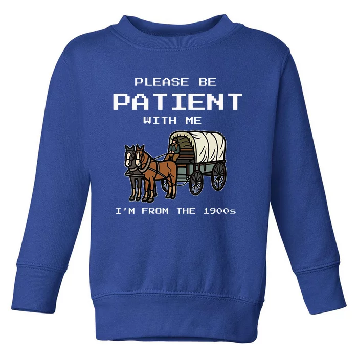 Please Be Patient With Me I'm From The 1900s Toddler Sweatshirt