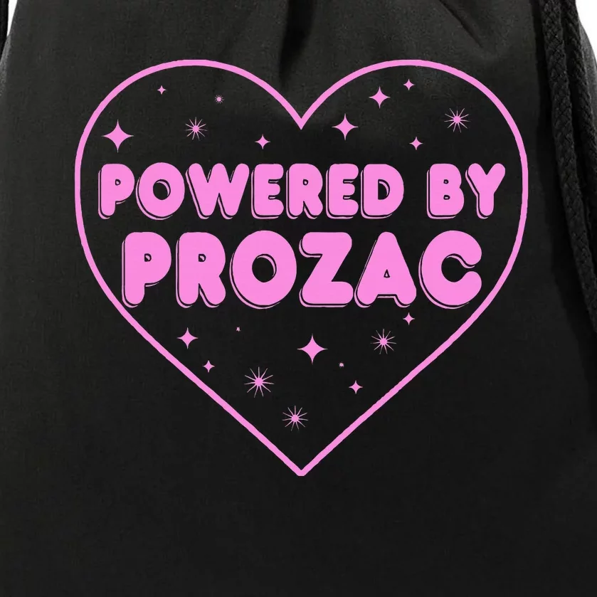 Power By Prozac Drawstring Bag