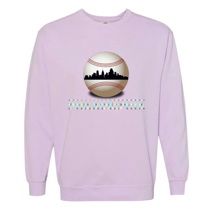 Philadelphia Baseball Philly Skyline Garment-Dyed Sweatshirt