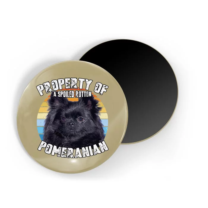 Pomeranian Black Property Of Cute Dog Magnet