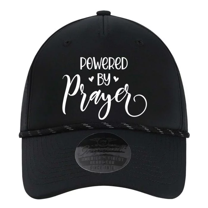 Powered By Prayer Gift Christian Faith Religious Outfit Cute Gift Performance The Dyno Cap