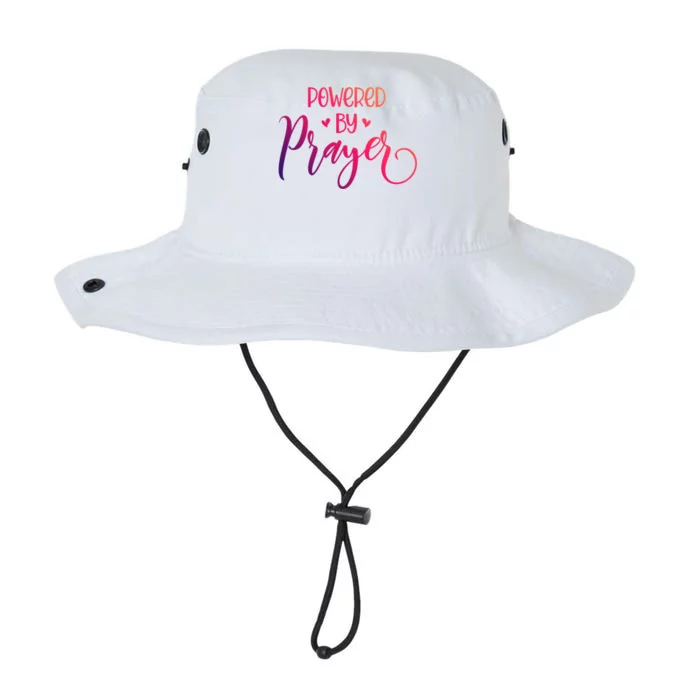 Powered By Prayer Gift Christian Faith Religious Outfit Gift Legacy Cool Fit Booney Bucket Hat