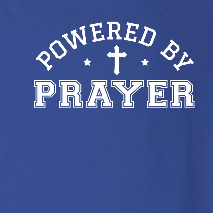 Powered By Prayer Praying Christian Cross Jesus Follower Great Gift Toddler Long Sleeve Shirt