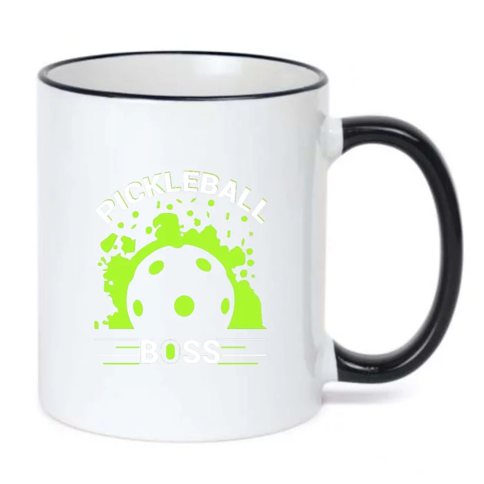 Pickleball Boss Paddles Sport Gift For Pickleball Team Black Color Changing Mug