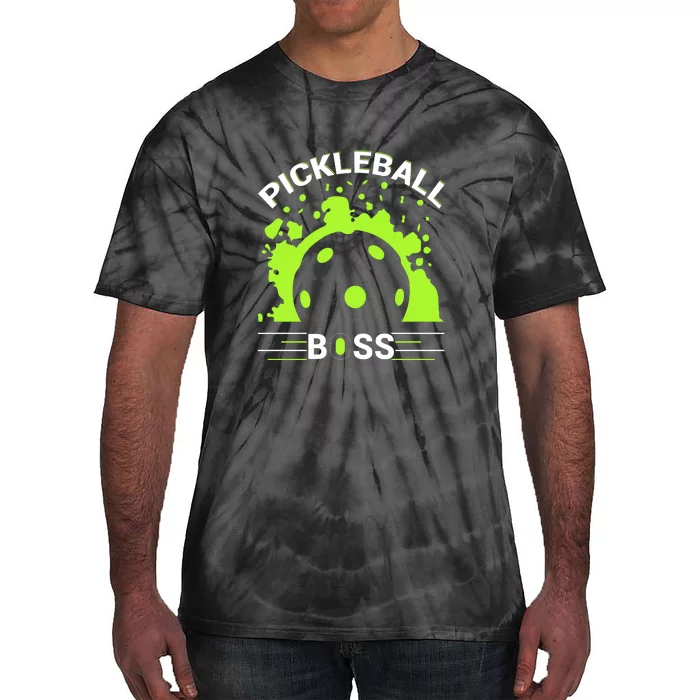 Pickleball Boss Paddles Sport Gift For Pickleball Team Tie-Dye T-Shirt