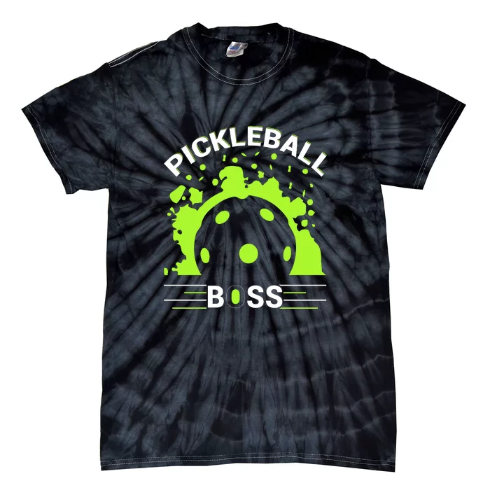 Pickleball Boss Paddles Sport Gift For Pickleball Team Tie-Dye T-Shirt