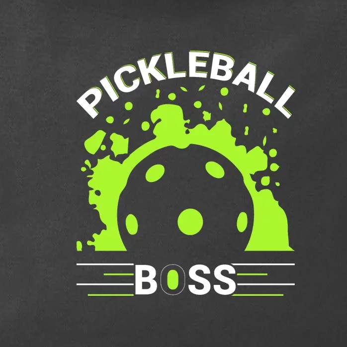 Pickleball Boss Paddles Sport Gift For Pickleball Team Zip Tote Bag