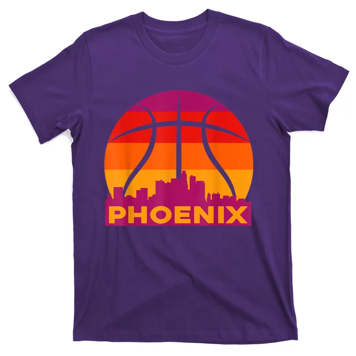 Phoenix Basketball, Phoenix Basketball BBall City Arizona State Retro Vintage T-Shirt