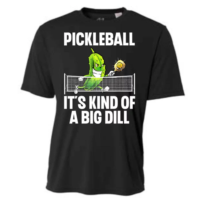 Pickle Ball Player Big Dill Cool Pickleball Gift Cooling Performance Crew T-Shirt