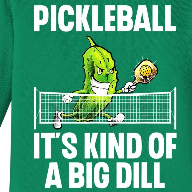 Pickle Ball Player Big Dill Cool Pickleball Gift Baby Long Sleeve Bodysuit