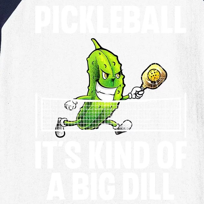 Pickle Ball Player Big Dill Cool Pickleball Gift Baseball Sleeve Shirt