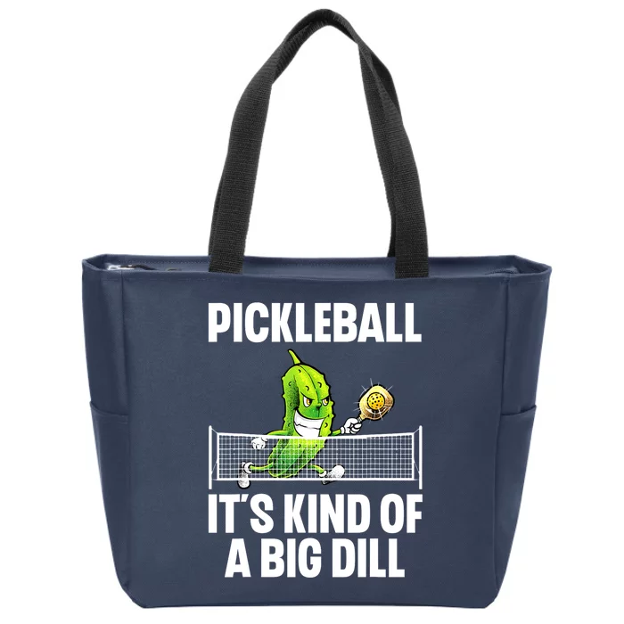 Pickle Ball Player Big Dill Cool Pickleball Gift Zip Tote Bag