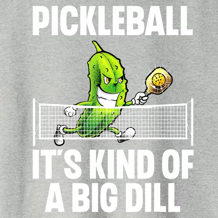 Pickle Ball Player Big Dill Cool Pickleball Gift Women's Crop Top Tee