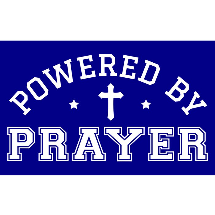 Powered By Prayer Praying Christian Cross Jesus Follower Gift Bumper Sticker