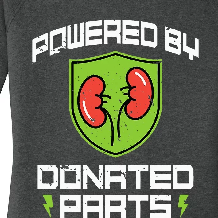 Powered By Parts Organ Transplant Kidney Surgery Women's Perfect Tri Tunic Long Sleeve Shirt