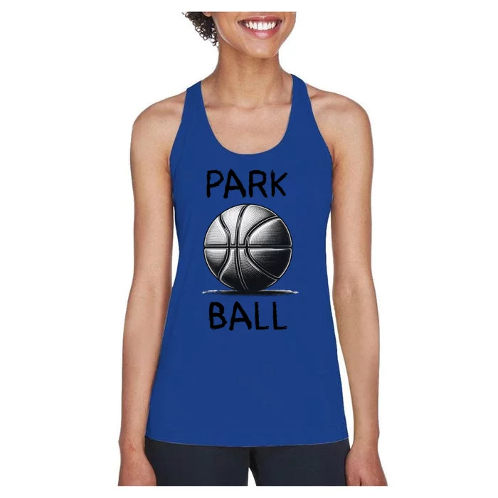 Park Ball Pickup Park Ball Great Gift Women's Racerback Tank