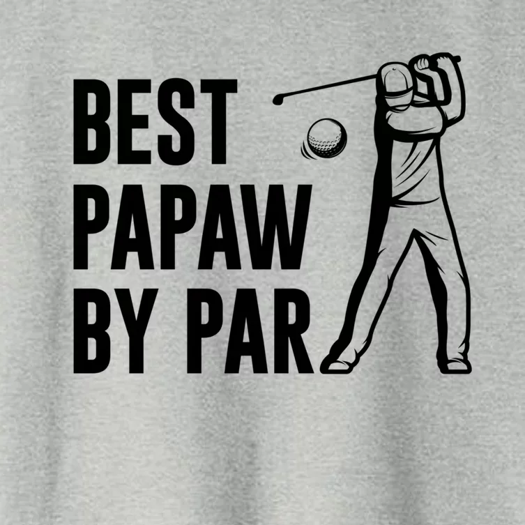 Papaw By Par Fathers Day Gift Golf Lover Gift Women's Crop Top Tee