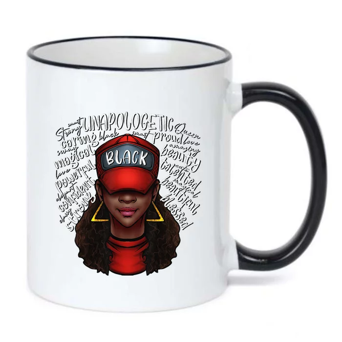 Proud Black Queen African American Ladies BHM Black Color Changing Mug