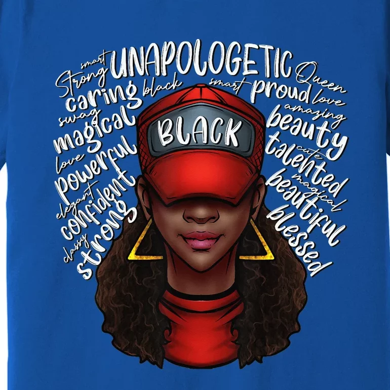 Proud Black Queen African American Ladies BHM Premium T-Shirt