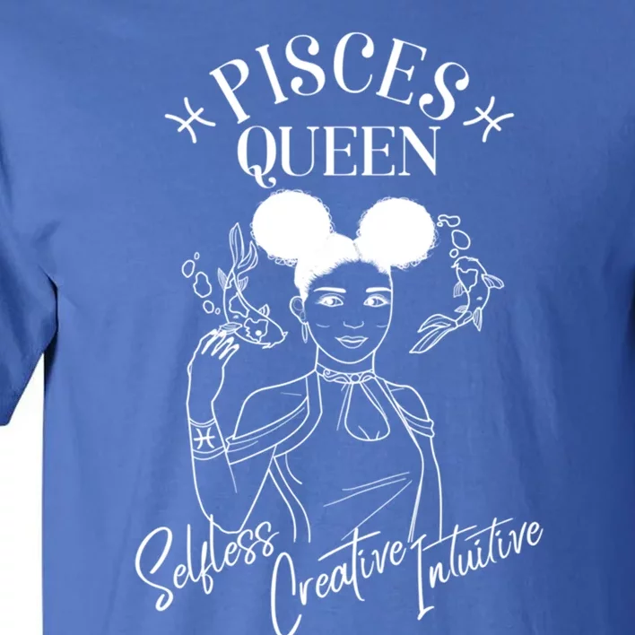 Pisces Black Queen Horoscope African American/caribbean Gift Tall T-Shirt