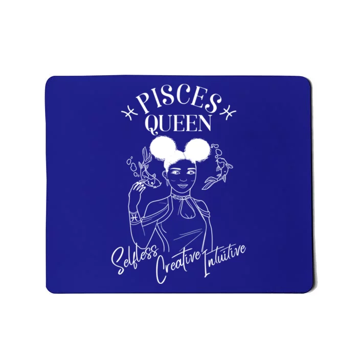 Pisces Black Queen Horoscope African American/caribbean Gift Mousepad