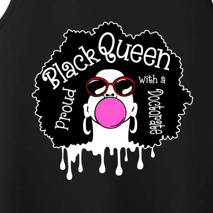 Proud Black Queen Phd Doctorate Degree Phdiva Graduation Cool Gift Performance Tank