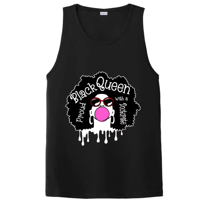 Proud Black Queen Phd Doctorate Degree Phdiva Graduation Cool Gift Performance Tank