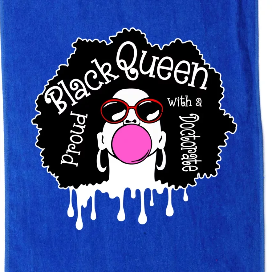 Proud Black Queen Phd Doctorate Degree Phdiva Graduation Cool Gift Platinum Collection Golf Towel