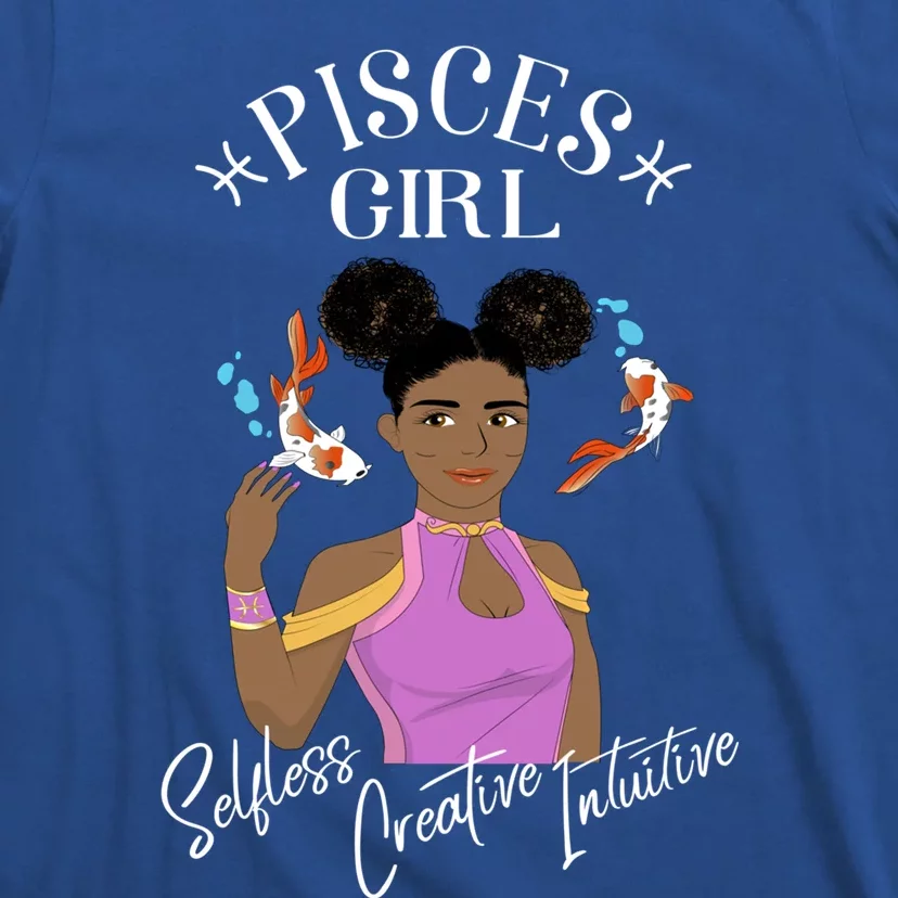 Pisces Black Queen Zodiac African American/caribbean Gift T-Shirt