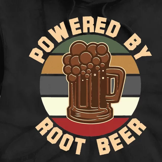 Powered By Root Beer Tie Dye Hoodie