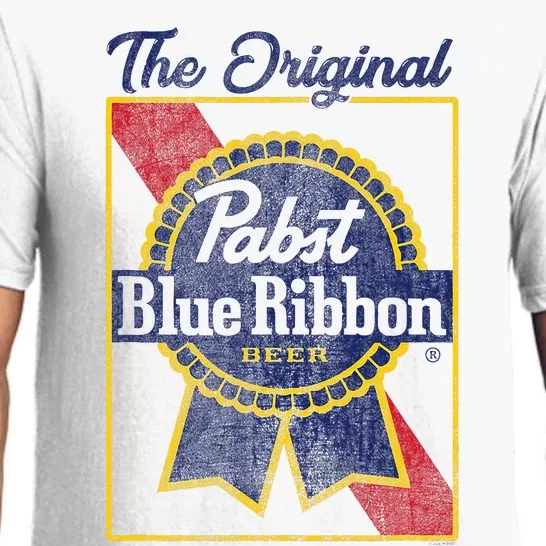 Pabst Blue Ribbon Beer The Original Gold Border Pajama Set