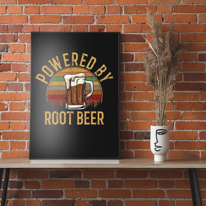 Powered by root beer retro root beer Poster