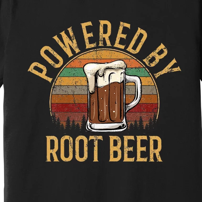 Powered by root beer retro root beer Premium T-Shirt