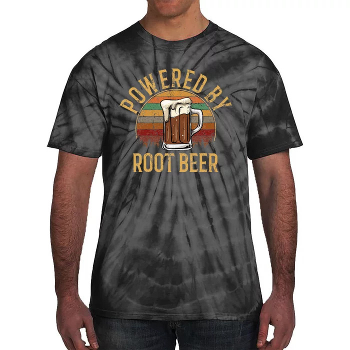 Powered by root beer retro root beer Tie-Dye T-Shirt