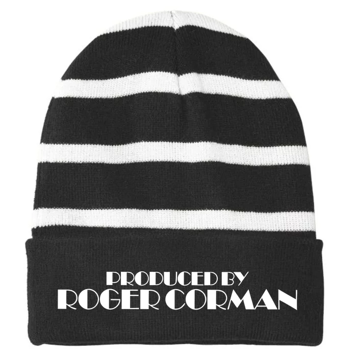 Produced By Roger Corman Striped Beanie with Solid Band