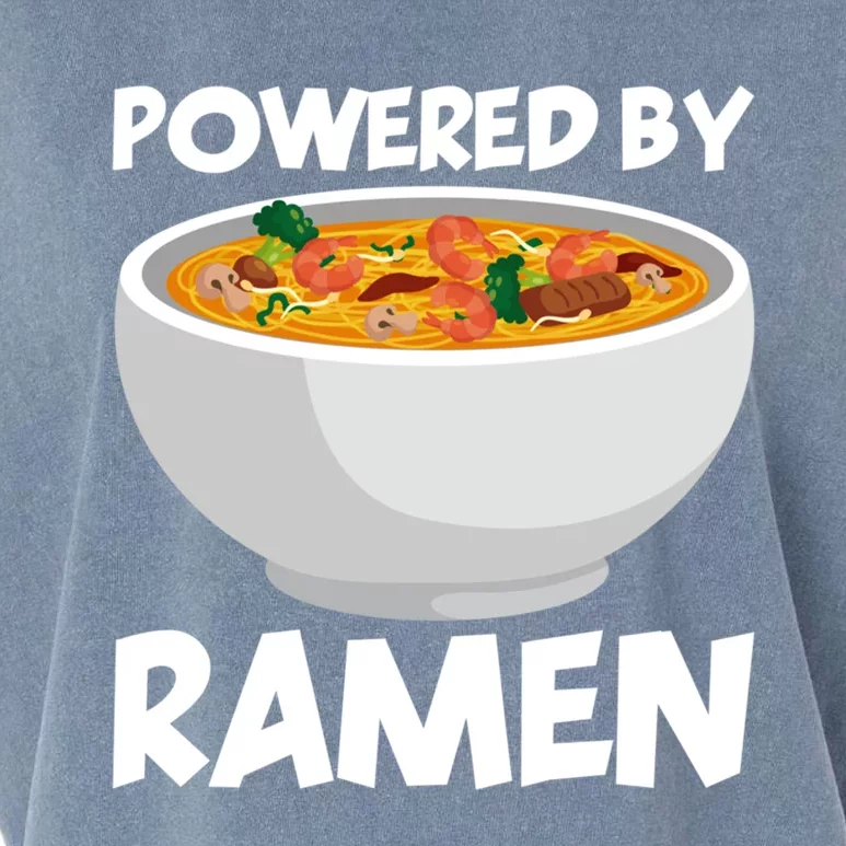 Powered By Ramen Gift Garment-Dyed Women's Muscle Tee