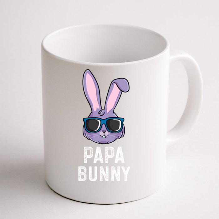 Papa Bunny Rabbit Dad Poppa Matching Family Easter Great Gift Front & Back Coffee Mug